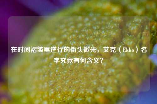 在时间褶皱里逆行的街头微光，艾克（Ekko）名字究竟有何含义？