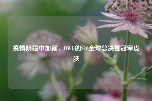 疫情阴霾中加冕，DWG的S10全球总决赛冠军皮肤