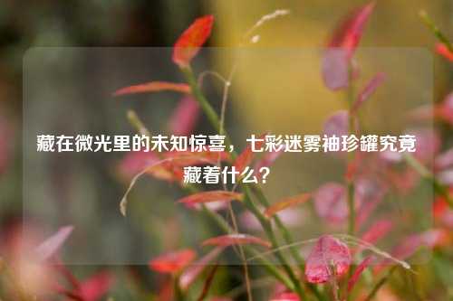 藏在微光里的未知惊喜，七彩迷雾袖珍罐究竟藏着什么？