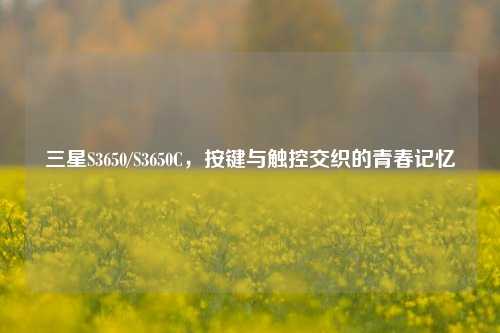 三星S3650/S3650C，按键与触控交织的青春记忆