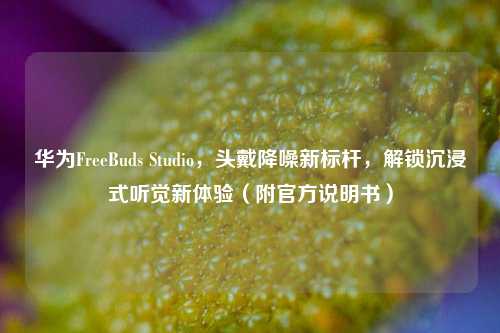 华为FreeBuds Studio，头戴降噪新标杆，解锁沉浸式听觉新体验（附官方说明书）