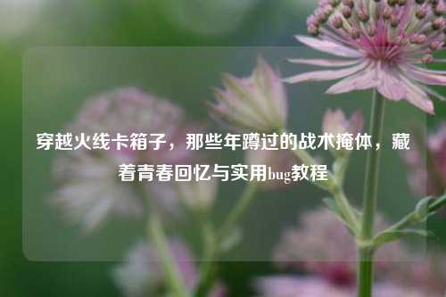 穿越火线卡箱子，那些年蹲过的战术掩体，藏着青春回忆与实用bug教程