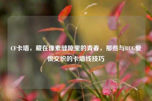 CF卡墙，藏在像素缝隙里的青春，那些与BUG爱恨交织的卡墙线技巧
