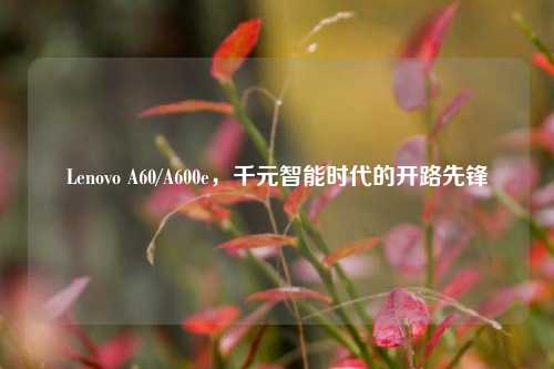 Lenovo A60/A600e，千元智能时代的开路先锋