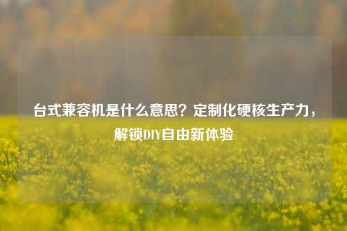 台式兼容机是什么意思？定制化硬核生产力，解锁DIY自由新体验