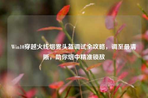 Win10穿越火线烟雾头盔调试全攻略，调至最清晰，助你烟中精准锁敌