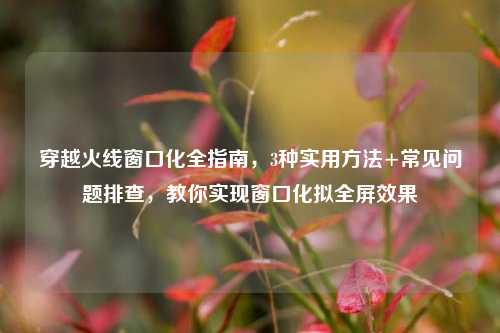 穿越火线窗口化全指南,3种实用方法+常见问题排查,教你实现窗口化拟全屏效果
