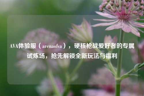 AVA体验服（arenaofva），硬核枪战爱好者的专属试炼场，抢先解锁全新玩法与福利