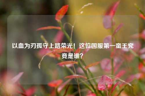 以血为刃孤守上路荣光！这位国服第一蛮王究竟是谁？