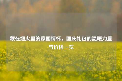 藏在烟火里的家国情怀，国庆礼包的温暖力量与价格一览