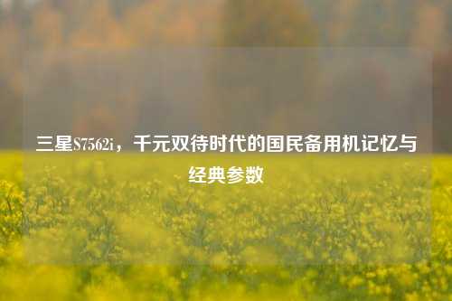 三星S7562i，千元双待时代的国民备用机记忆与经典参数