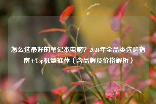 怎么选最好的笔记本电脑？2024年全品类选购指南+Top机型推荐（含品牌及价格解析）