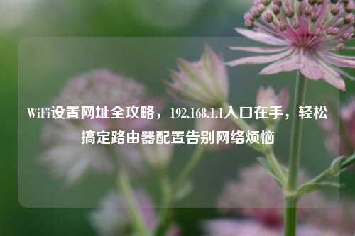 WiFi设置网址全攻略，192.168.1.1入口在手，轻松搞定路由器配置告别网络烦恼