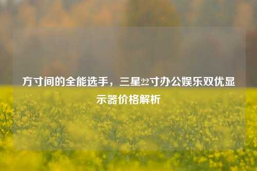 方寸间的全能选手，三星22寸办公娱乐双优显示器价格解析