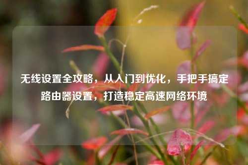 无线设置全攻略,从入门到优化,手把手搞定路由器设置,打造稳定高速网络环境