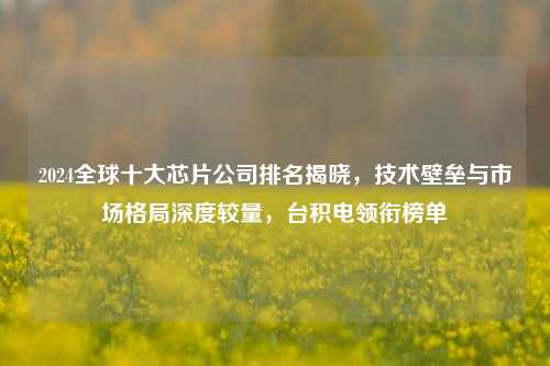 2024全球十大芯片公司排名揭晓，技术壁垒与市场格局深度较量，台积电领衔榜单