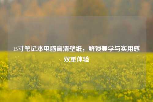 15寸笔记本电脑高清壁纸,解锁美学与实用感双重体验