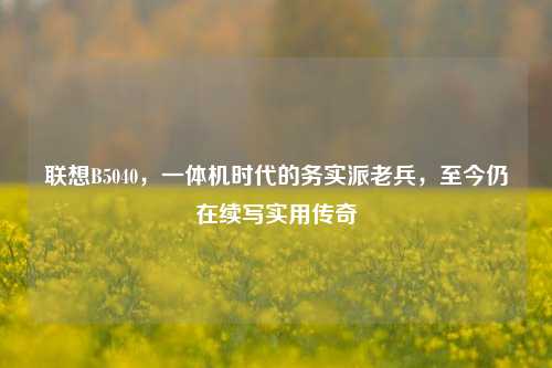 联想B5040,一体机时代的务实派老兵,至今仍在续写实用传奇