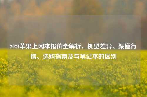 2024苹果上网本报价全解析，机型差异、渠道行情、选购指南及与笔记本的区别