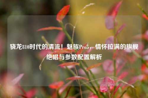 骁龙810时代的清流！魅族Pro5，情怀拉满的旗舰绝唱与参数配置解析