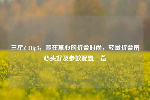 三星Z Flip3，藏在掌心的折叠时尚，轻量折叠屏心头好及参数配置一览