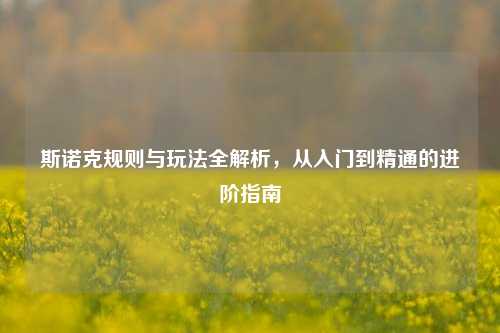 斯诺克规则与玩法全解析,从入门到精通的进阶指南