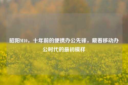 昭阳M10，十年前的便携办公先锋，藏着移动办公时代的最初模样
