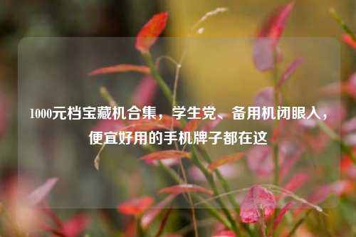 1000元档宝藏机合集,学生党、备用机闭眼入,便宜好用的手机牌子都在这