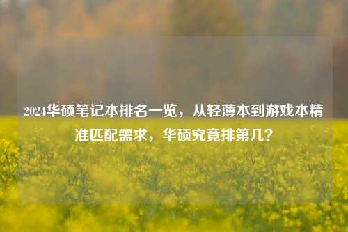 2024华硕笔记本排名一览,从轻薄本到游戏本精准匹配需求,华硕究竟排第几?