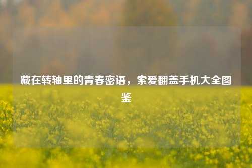 藏在转轴里的青春密语，索爱翻盖手机大全图鉴