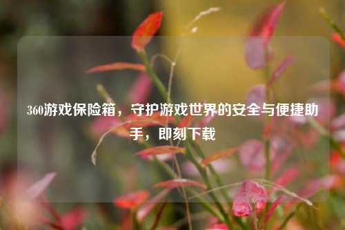 360游戏保险箱,守护游戏世界的安全与便捷助手,即刻下载