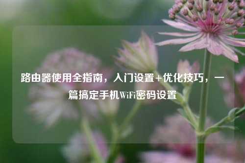 路由器使用全指南，入门设置+优化技巧，一篇搞定手机WiFi密码设置