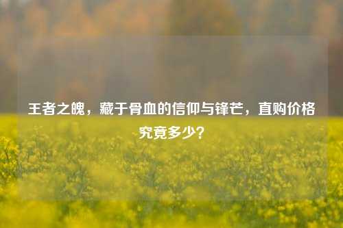 王者之魄,藏于骨血的信仰与锋芒,直购价格究竟多少?