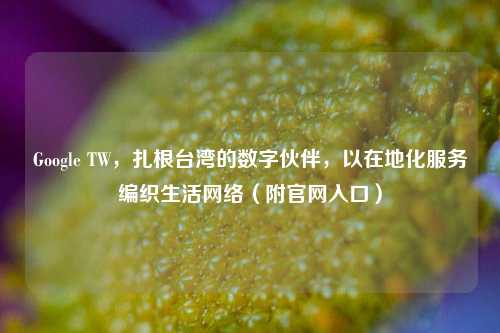 Google TW,扎根台湾的数字伙伴,以在地化服务编织生活网络(附官网入口)