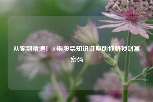 从零到精通！10集股票知识讲座助你解锁财富密码
