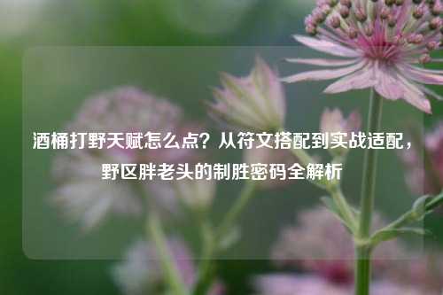 酒桶打野天赋怎么点？从符文搭配到实战适配，野区胖老头的制胜密码全解析