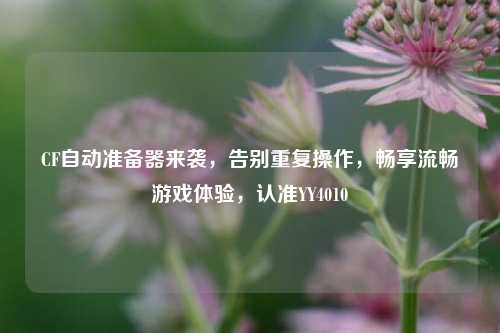 CF自动准备器来袭，告别重复操作，畅享流畅游戏体验，认准YY4010