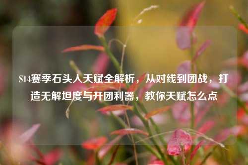 S14赛季石头人天赋全解析,从对线到团战,打造无解坦度与开团利器,教你天赋怎么点