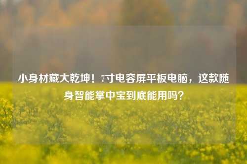 小身材藏大乾坤！7寸电容屏平板电脑，这款随身智能掌中宝到底能用吗？