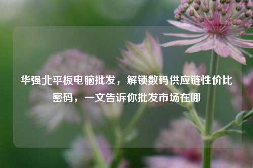 华强北平板电脑批发，解锁数码供应链性价比密码，一文告诉你批发市场在哪