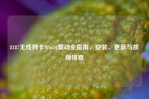 8187无线网卡Win10驱动全指南,安装、更新与故障排查