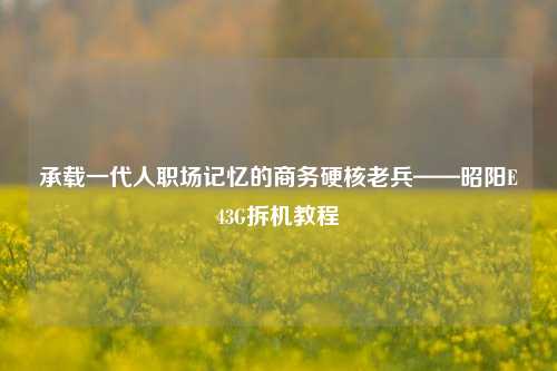 承载一代人职场记忆的商务硬核老兵——昭阳E43G拆机教程