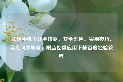 联想手机下载全攻略，安全渠道、实用技巧、常见问题解答，附监控类应用下载百度经验教程