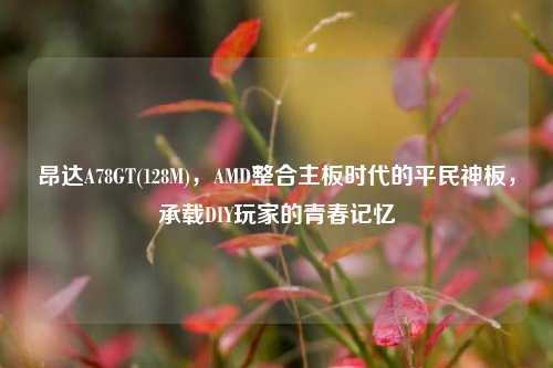 昂达A78GT(128M)，AMD整合主板时代的平民神板，承载DIY玩家的青春记忆
