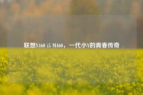 联想Y460 i5 M460，一代小Y的青春传奇