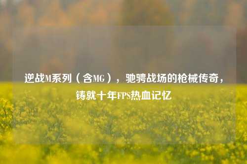 逆战M系列(含MG),驰骋战场的枪械传奇,铸就十年FPS热血记忆