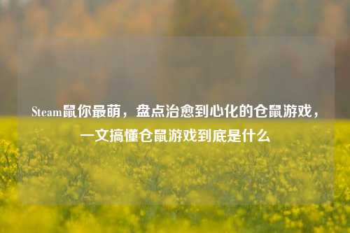 Steam鼠你最萌,盘点治愈到心化的仓鼠游戏,一文搞懂仓鼠游戏到底是什么
