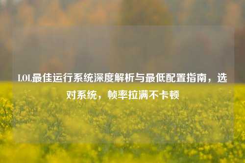 LOL最佳运行系统深度解析与最低配置指南,选对系统,帧率拉满不卡顿