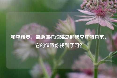 和平精英,雪地摩托闯海岛的跨界狂飙日常,它的位置你找到了吗?