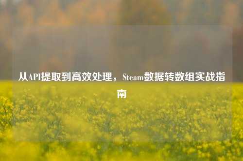 从API提取到高效处理,Steam数据转数组实战指南